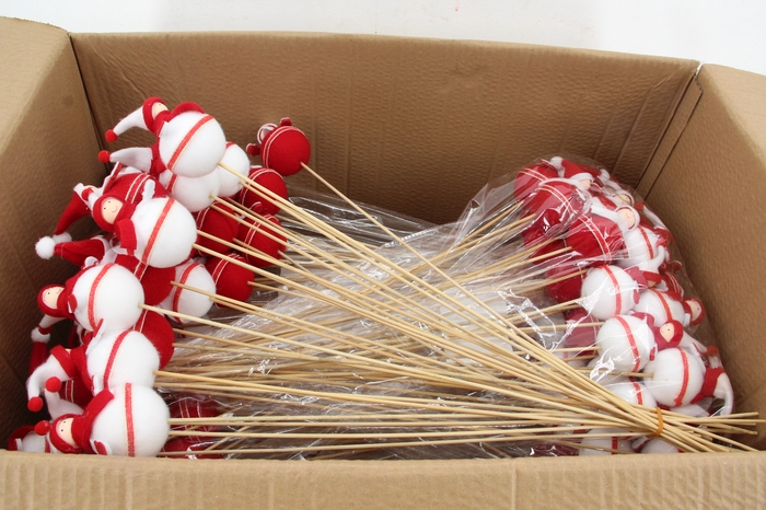 <h4>Stick Snowman Red/White Mix</h4>