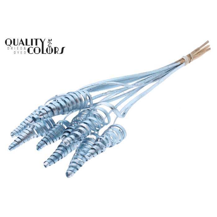 <h4>Cane Cone on stem Metallic Blue</h4>