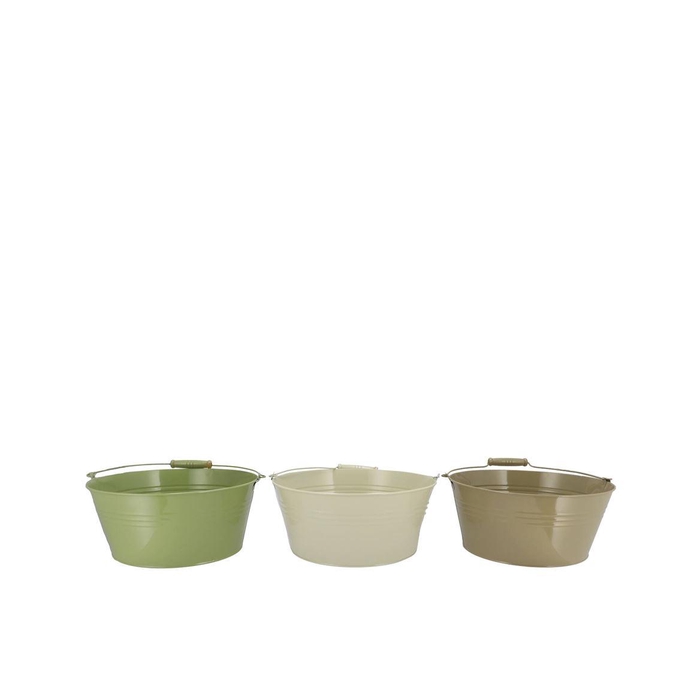 <h4>Zinc Summer Green Mix Basic Bowl Ass 22x10x18cm</h4>