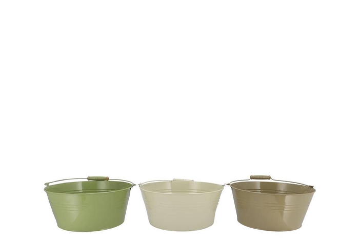 <h4>Zinc Summer Green Mix Basic Bowl Ass 22x10x18cm</h4>