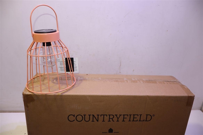 <h4>Solar Lantern Metal Pink H28 D18</h4>