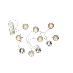 Christmas LED garland ball 40mm 10L 2m