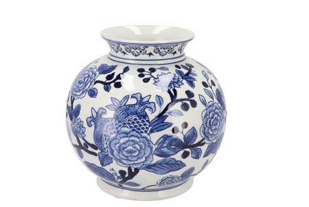 <h4>Hailey Blue Porcelain Vase Rose 20x20cm</h4>