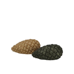 Jingle Olive Green Pinecone Ass 10x5x5cm Nm