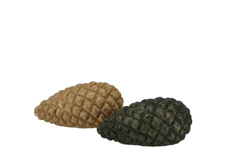 <h4>Jingle Olive Green Pinecone Ass 10x5x5cm Nm</h4>