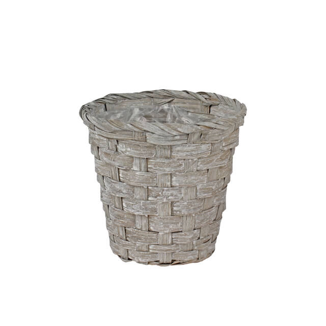 <h4>Pot Jakarta bamboo Ø10,5xH10cm grey</h4>