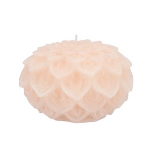 CANDLE DAHLIA IVORY 15X10CM