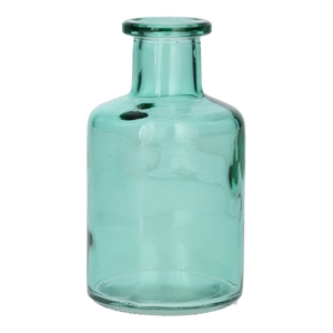 DF02-666114100 - Bottle Caro9 d3.8/6.8xh11.8 turquoise transparent