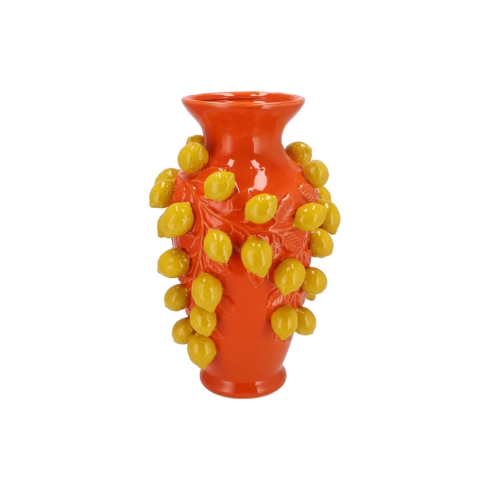 <h4>Fruit Lemon Orange Vase 24x38cm</h4>