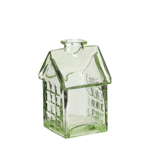 Glas Fles Huis d02/7*12cm