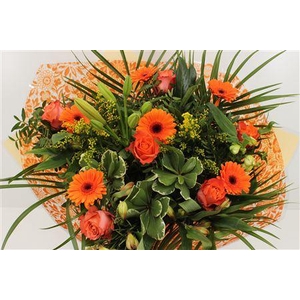 Boeket Roos Groot Oranje