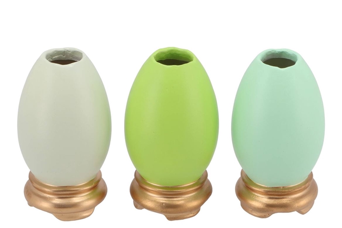 <h4>Easter Eggcited Vase Green Ass P/1 8x8x15cm Nm</h4>