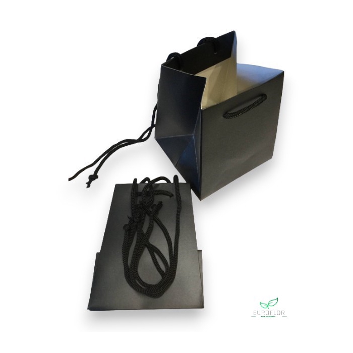 <h4>BOEKETTAS BLACK 12-12X15-15X18CM WATERBESTENDIG FSC100% 10PCS</h4>