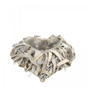 Valentijn Wilg planter hart 22*20*5cm