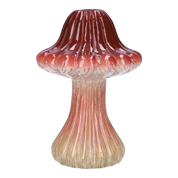 <h4>Vase Toadstool1 lines d3.3\\14xh21 red</h4>