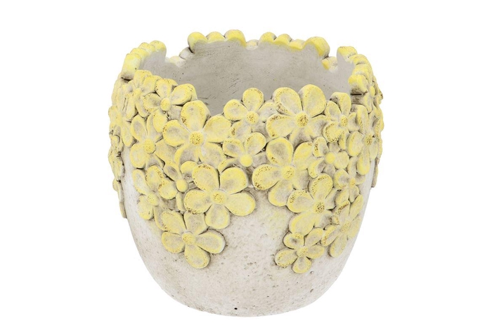 <h4>Dante Light Yellow Pot Bloom 20x20x17cm Nm</h4>