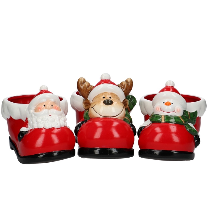 <h4>Christmas Ceramics shoe d18/10.5*9cm</h4>