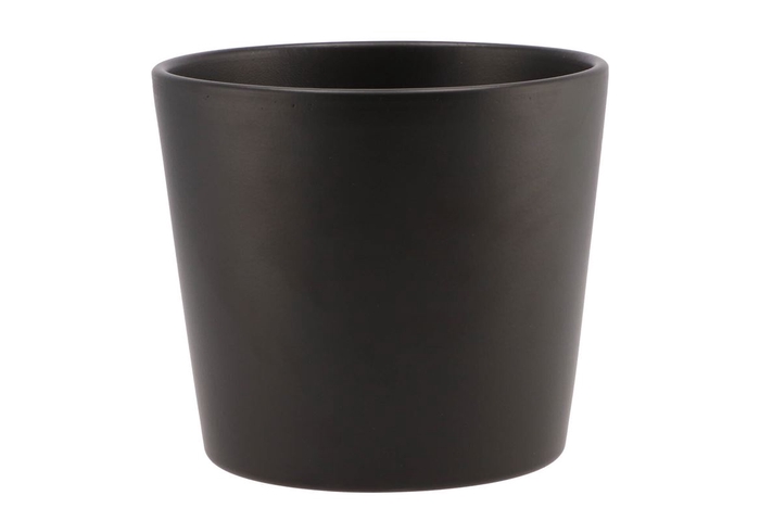 <h4>Ceramic Anthracite Matt Pot 15cm</h4>