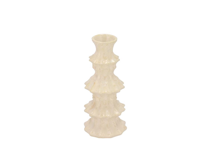 <h4>Maysa Offwhite Vase Vivo 8x8x17cm</h4>