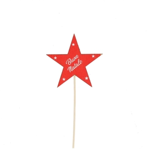 Christmas sticks 15cm Star Buon Natale 7cm