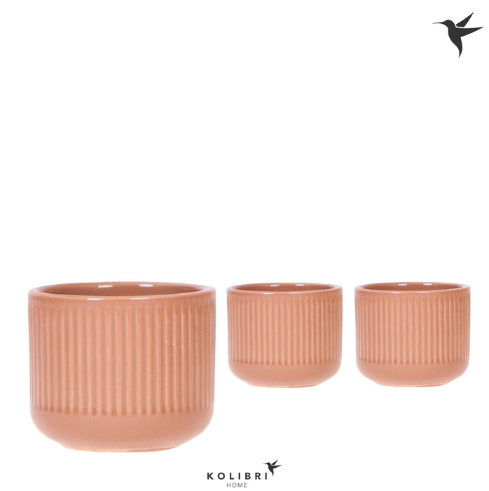 <h4>Kolibri Home Flare pot cognac</h4>