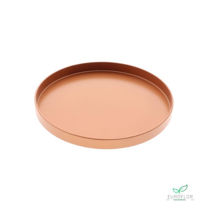 <h4>MELAMINE PLATE ROUND COPPER D22 H2</h4>