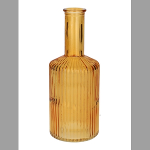 DF02-665461700 - Vase Caro lines neck d3.7/8.2xh20.5 mango transparent