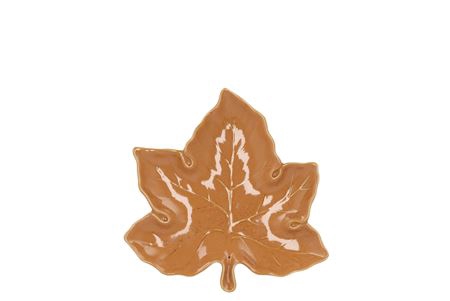 <h4>Leaf Maple Plate Brown 11x11x3cm</h4>