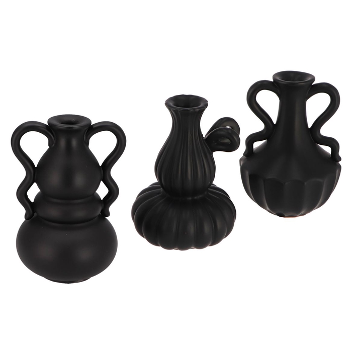 <h4>Jada Black Vase Ass 12x12x18cm</h4>