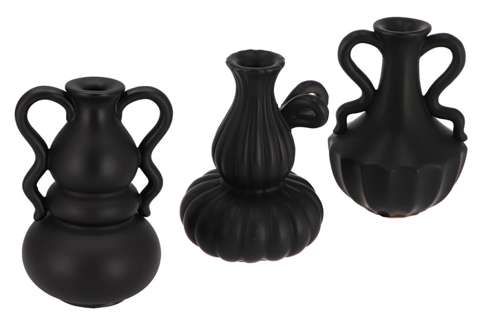 <h4>Jada Black Vase Ass 12x12x18cm Nm</h4>