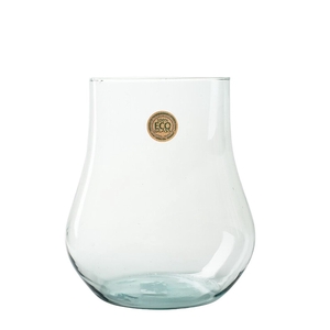 Glas Vaas Eco Femke d24*28cm