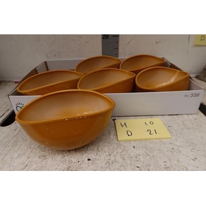 DEC BOWL BROWN 10X21CM