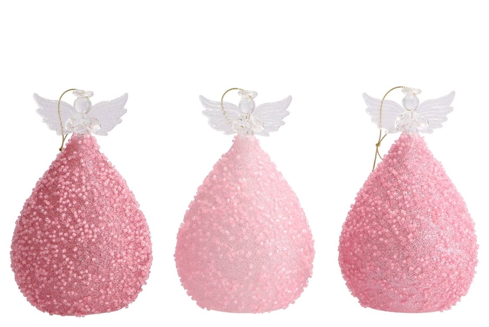 <h4>Sparkly Led Angel Glass Pink Ass 9x16cm</h4>