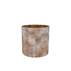 Ruby Brown T-light Forest 8x8cm