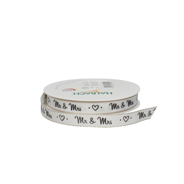 <h4>Wedding Mr & Mrs 15mm 20m</h4>