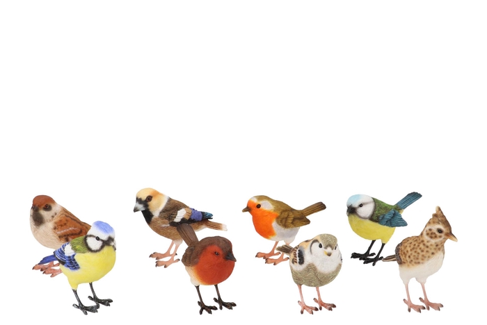 Birds With Feet Ass 12x5x9cm