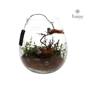 Green Bottle Abby XLarge Pasen met Hedera