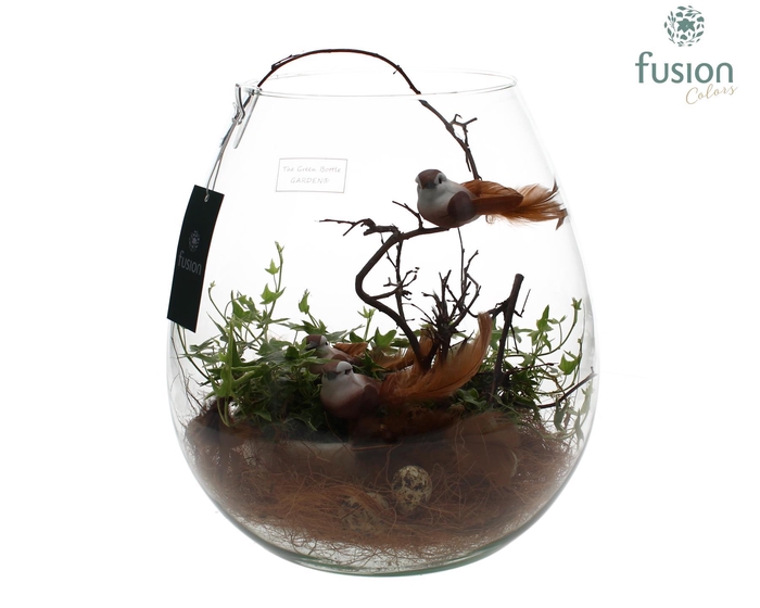 <h4>Green Bottle Abby XLarge Pasen met Hedera</h4>