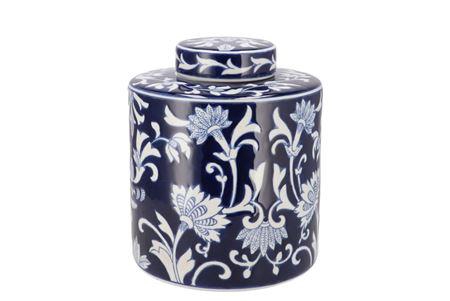<h4>Hailey Blue Porcelain Jar Flower 23x26cm</h4>