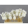 Stick Snowman 10cm White