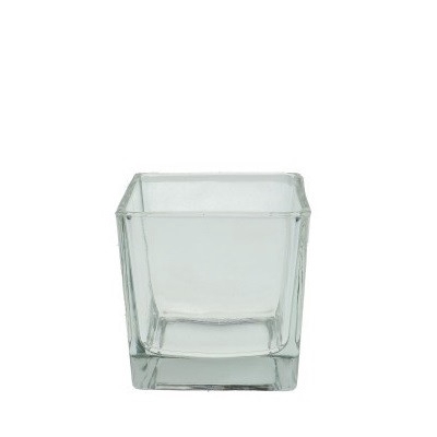 Glass Cube taper d10*10cm