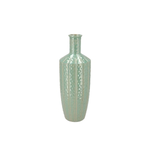 Sifan Aqua Green Vase Long 15x15x41cm