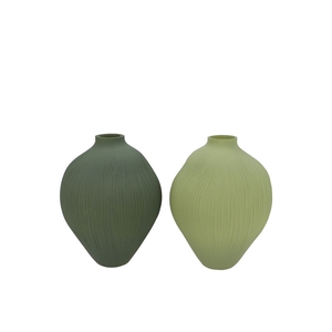 Luxx Majestic Green Vase Organic Ass 17x17x23cm