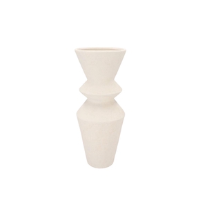 Lisboa White Vase Finish 20x20x50cm
