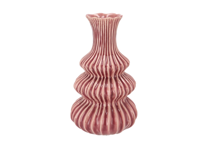 Mirre Old Pink Bubbles Vase 19x19x32cm