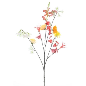 Mixed flower spray red 119cm