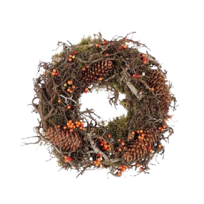 <h4>Wreath d30cm Bonsai Pine</h4>