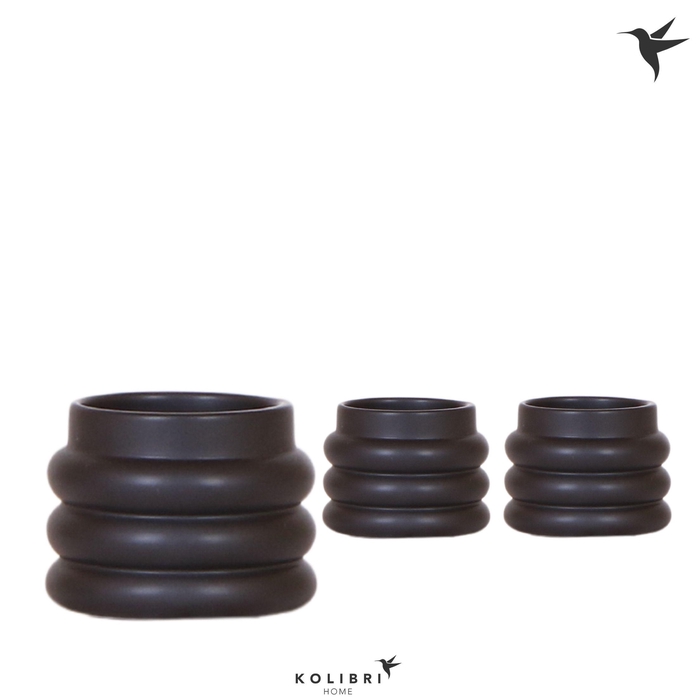 <h4>Kolibri Home Bubble pot black</h4>