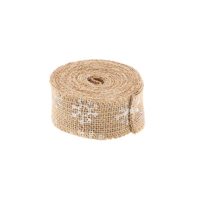 <h4>Ribbon Jute Snowflake 5mtr H5cm</h4>