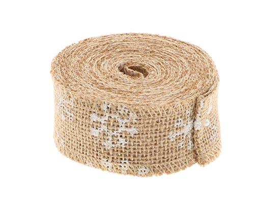 Ribbon Jute Snowflake 5mtr H5cm